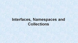 Interfaces, Namespaces And Collections Vb & Vb Betaqsolutions