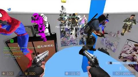 Counter-Strike Zombie Escape Mod, CS Source, Map: ze_otakuroom, Level 1, Unloze