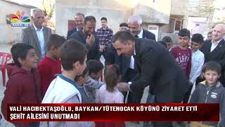Vali̇ Hacibektaşoğlu, Baykan, Tütenocak Köyünü Zi̇yaret Etti̇, Şehi̇t Ai̇lesi̇ni̇ Unutmadi