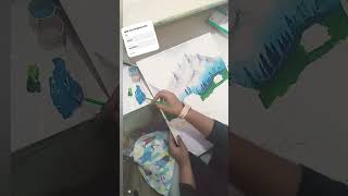 Artwork in progress #snowman #Artstation #paintingtutorial #siasnowman #music #song #christmas