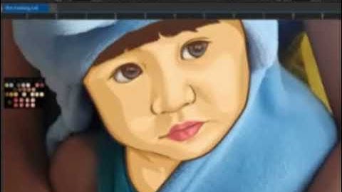 SPEED ART VECTOR FACE USING COREL DRAW