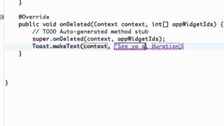 Android Application Development Tutorial   163   Updating and Deleting Widget