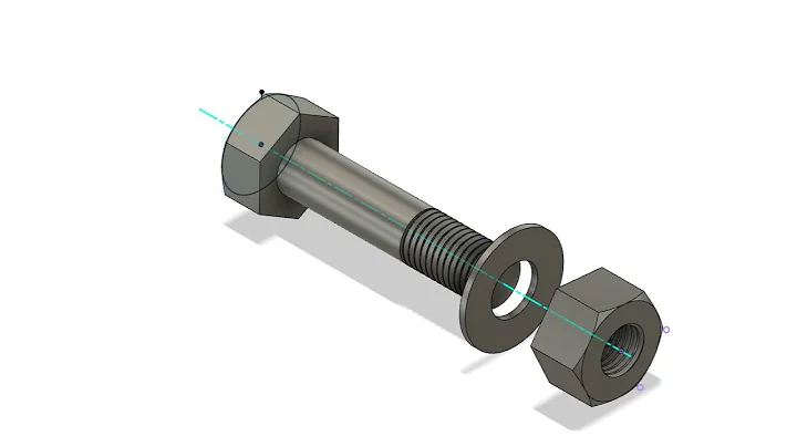 Bolt Nut and Washer assembly