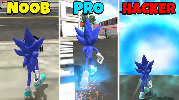 NOOB vs PRO vs HACKER - Sonic Super Hedgehog Rope Hero
