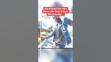 She Could’ve Walked Away But Chose Jail Over a Gym Fee! 🏋️‍♀️#viralshort #police #cops #crime #fyp