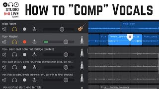 How to "comp" vocals in GarageBand iOS (combine multiple vocal takes)