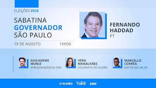 Fernando Haddad: interview with candidates for governor of São Paulo