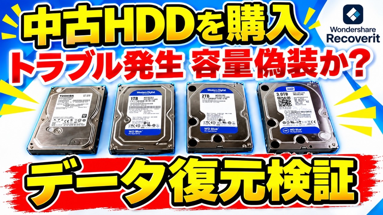 I bought four used HDDs and conducted a data recovery test, which