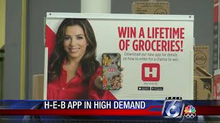 H-E-B app crashed during free groceries contest, but don't worry