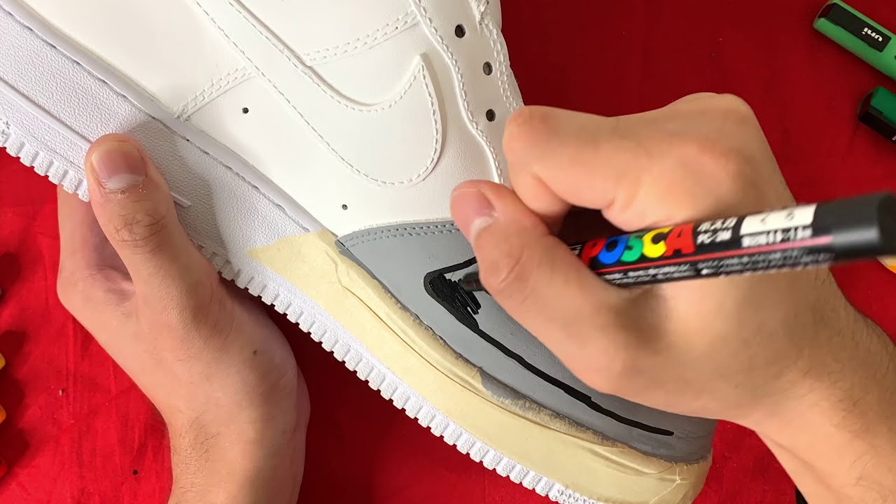 Customizing SHOES!!! AIR FORCE 1 with POSCA PENS (Easy) - YouTube Are Posca Pens Good For Shoes