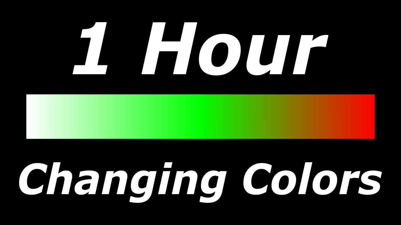 Relaxing 3 Color Changing: White-Green-Red Screen Led Lights [1 Hour]