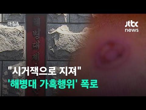 "시거잭으로 지져"…'해병대 후임병 가혹행위' 폭로 글 / JTBC 아침&