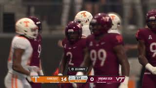 #1 Tennessee - S10 G1 - Virginia Tech - Season Opener Neutral Site Game - Vegas Kickoff Classic