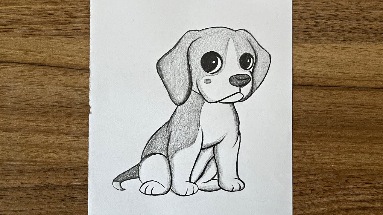 dog pencil sketch