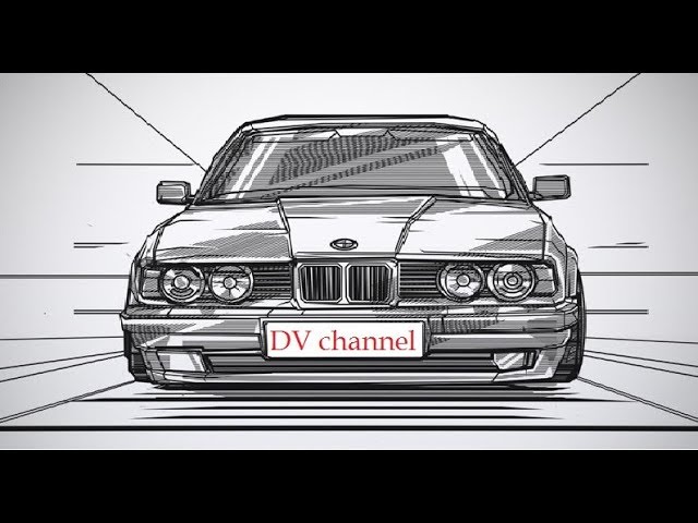 Бмв е34 спереди рисунок