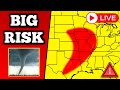 The historic tornado outbreak of april 26th 2024 as it occurred live