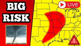 BREAKING Tornado Warning In Texas  Strong Tornadoes Possible  With Live Storm Chaser
