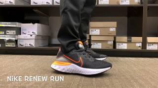 nike renew run white orange