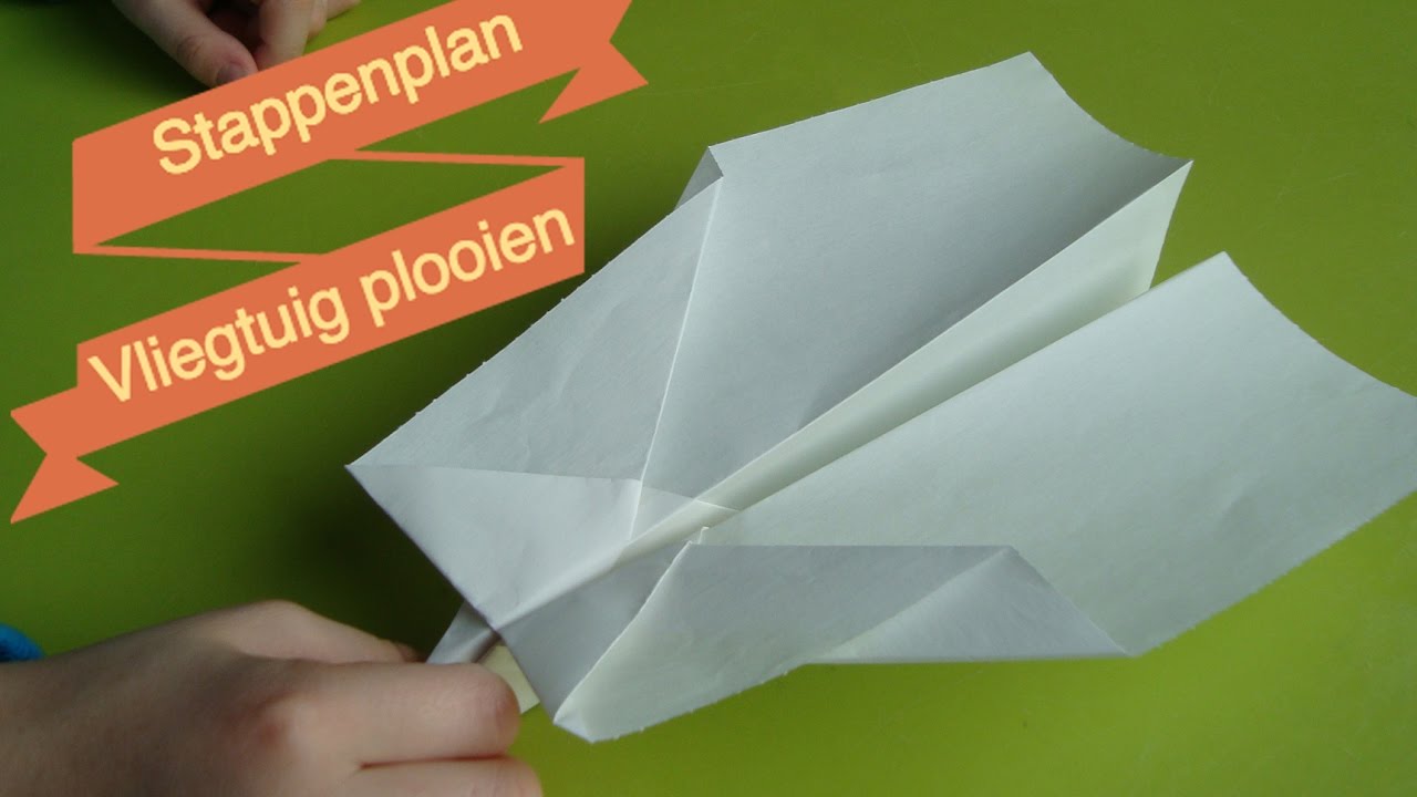 Papieren vliegtuig "Zweefje" plooien