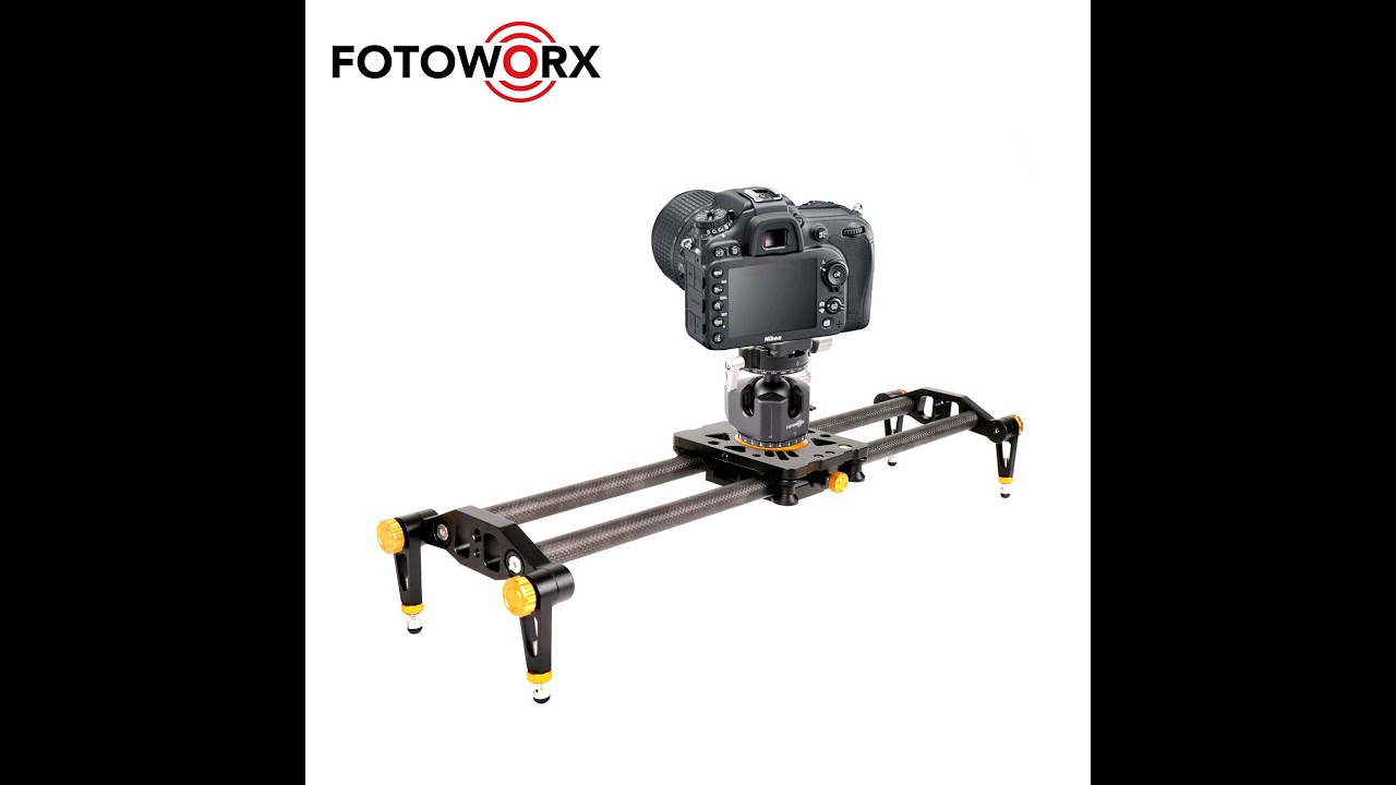 23.6"/60cm Carbon Fiber Camera Slider for DSLR Camera