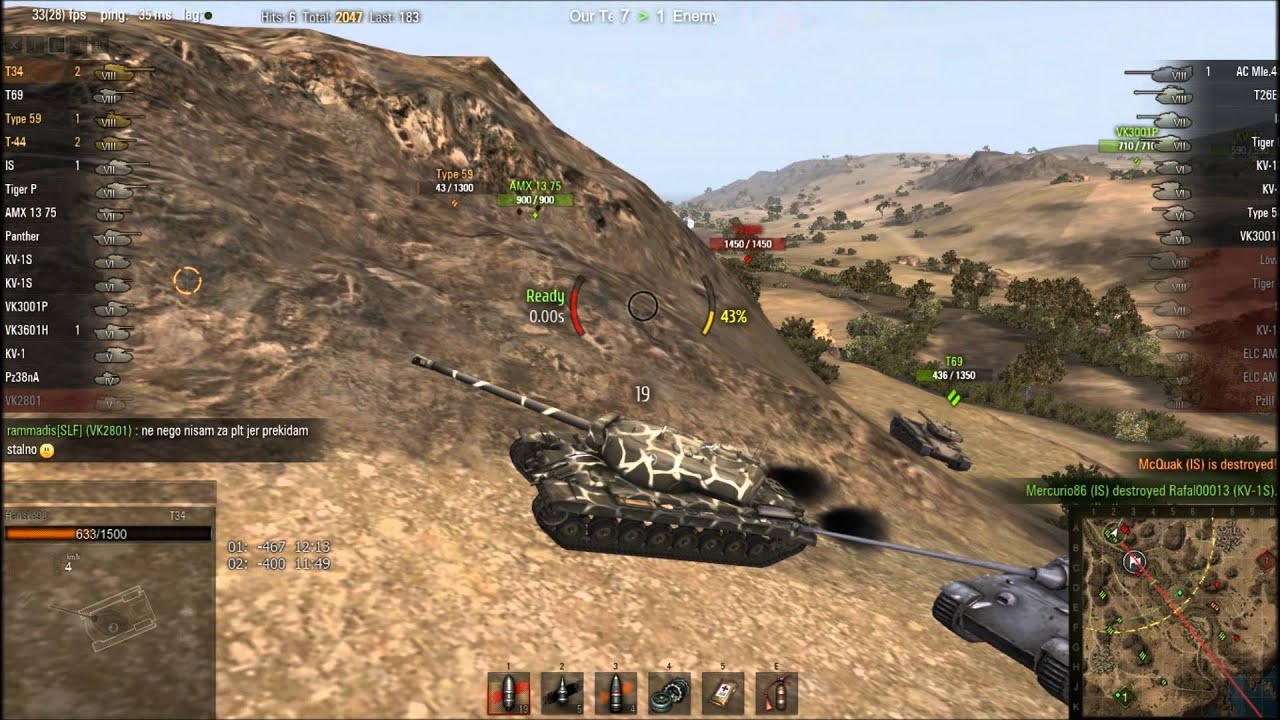 pirates of the caribbean 2 World of Tanks T34 Gameplay - El Halluf