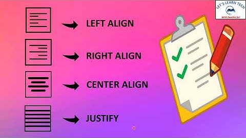 How to align Text in Ms Word BPDAV