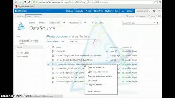 Create Chart from SharePoint List