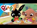 ¡Bing y Sula están ayudando a Sula a preparar la comida! | Bing Español