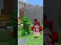 JJ Maizen 😂 Spots Skeleton-Head Herobrine 💀 и Alex 😳 в Minecraft ⛏