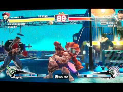 SSFIV ENDLESS BATTLE MATCH JR RODRIGUEZ ( AKUMA ) VS BlindGuy0 ( DUDLEY ) ON XBOX 360 GAME 20