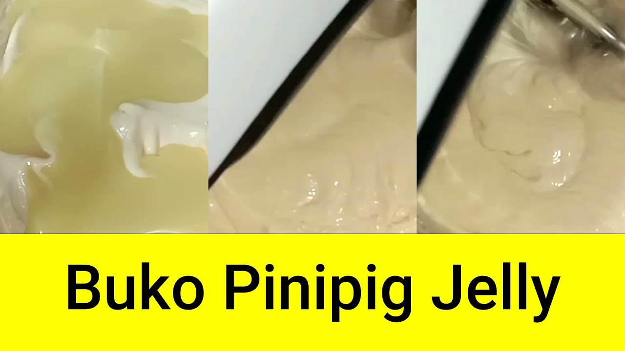How To Make Creamy Buko Pinipig Jelly With Coconut Gelatin And Sugar