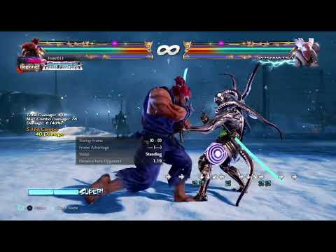 Akuma Standing 2 to DP Does More Damage Without the QCB+LK! Strange! 15 Frame Punish v5 Tekken 7