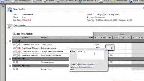 iPlanWare timesheet software