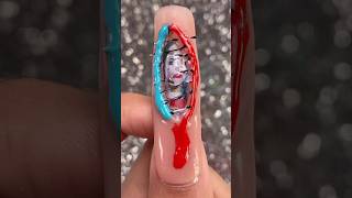 Harley Jumps Into Pool Of Acid For Joker 👩❤️🤡 Happy Halloween #Nails #Harleyquinn #Joker