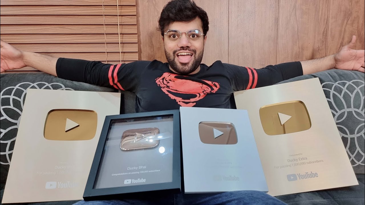 YouTube Ne 2 Golden Play Button Send Kar Diye 😍