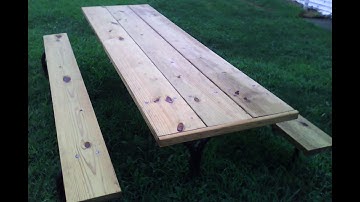 Picnic Table Resurrection Part 1