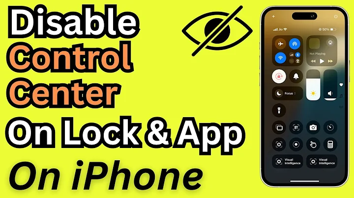 Disable Control Center from the Lock Screen & Apps on iPhone (2025)
