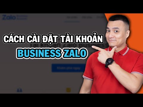 Video Cách cài đặt tài khoản Business Zalo 2022 - Nguyễn Anh... - youtube