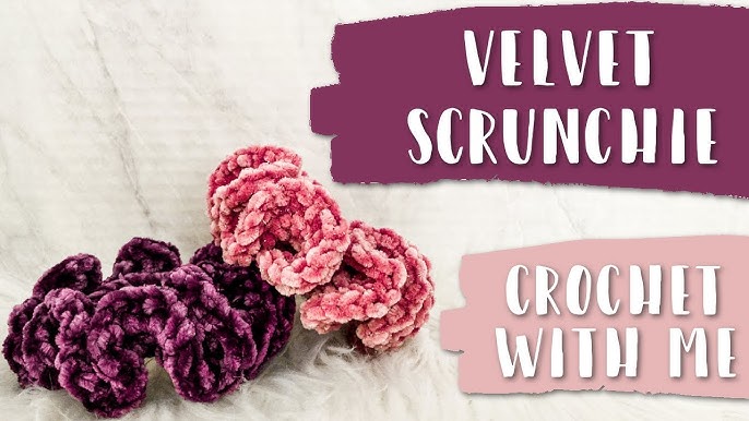 How to crochet Scrunchies in 5 minutes - CJ Design Blog