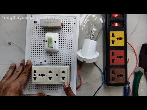 Video HƯỚNG DẪN LẮP MẠCH ĐIỆN 1 CẦU CHÌ BẢO VỆ 1 CÔNG TẮC VÀ... - youtube