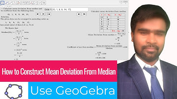 How to Construct mean deviation from median in Individual Series All in One Dynamic File  GeoGebra