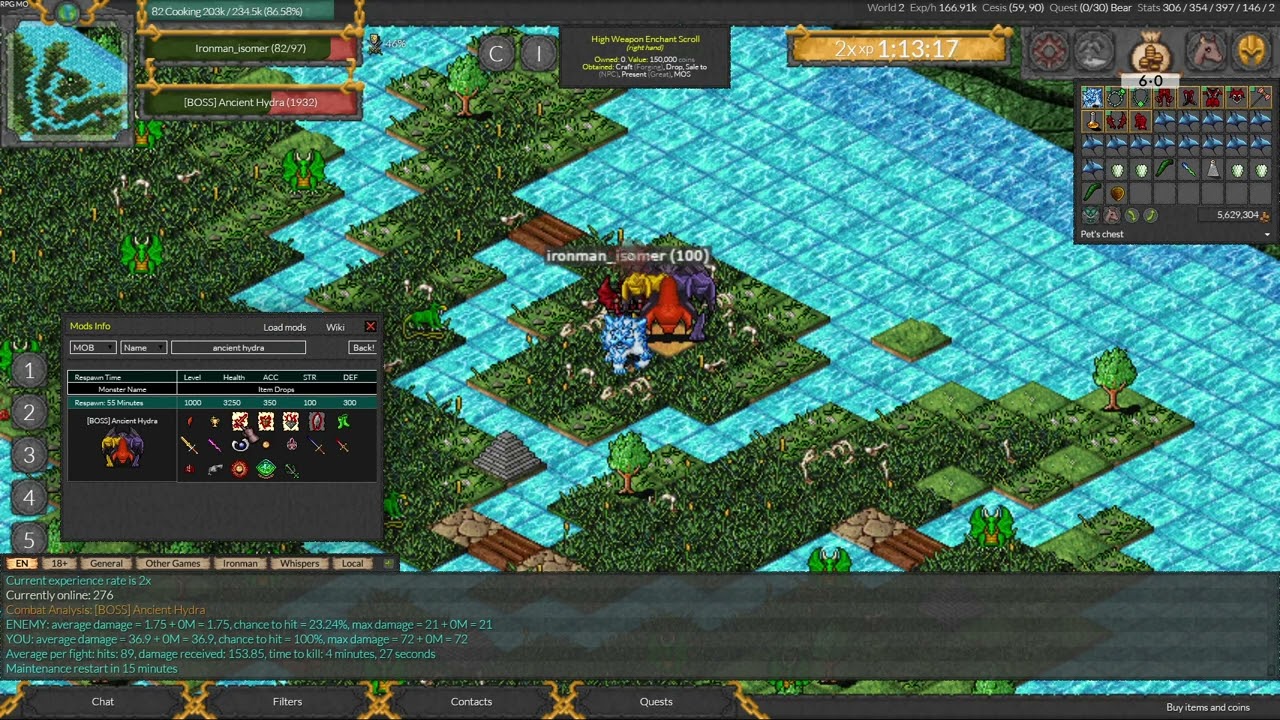 RPG MO - Ironman Mode - World Boss | Ancient Hydra