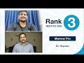 Rank 3 NEET PG'23 Dr Rupesh on using Schema to analyse and strengthen his weak subjects | Marrow Pro
