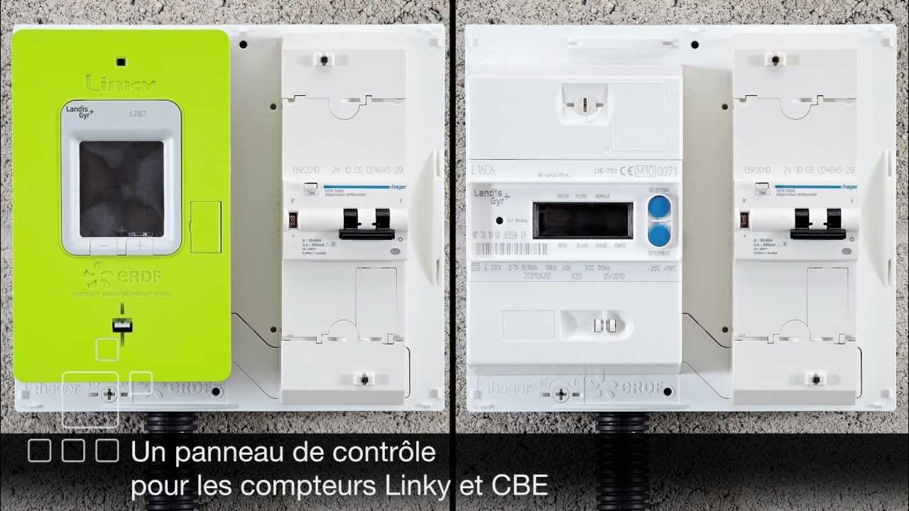 Branchement Contacteur Jour Nuit Linky Panneau de contrôle pour compteur Linky - YouTube