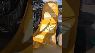 INSANE Half Pipe Water Slide in AUSTRALIA 🪃 #shorts #rollercoaster