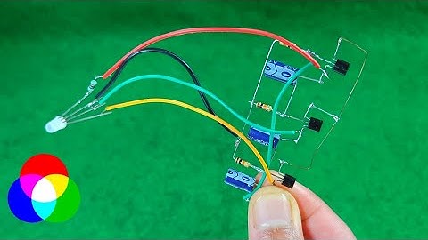 How to Make an RGB LED Light Circuit That Changes Colors Automatically | RGB LED Mood Lamp Circuit
