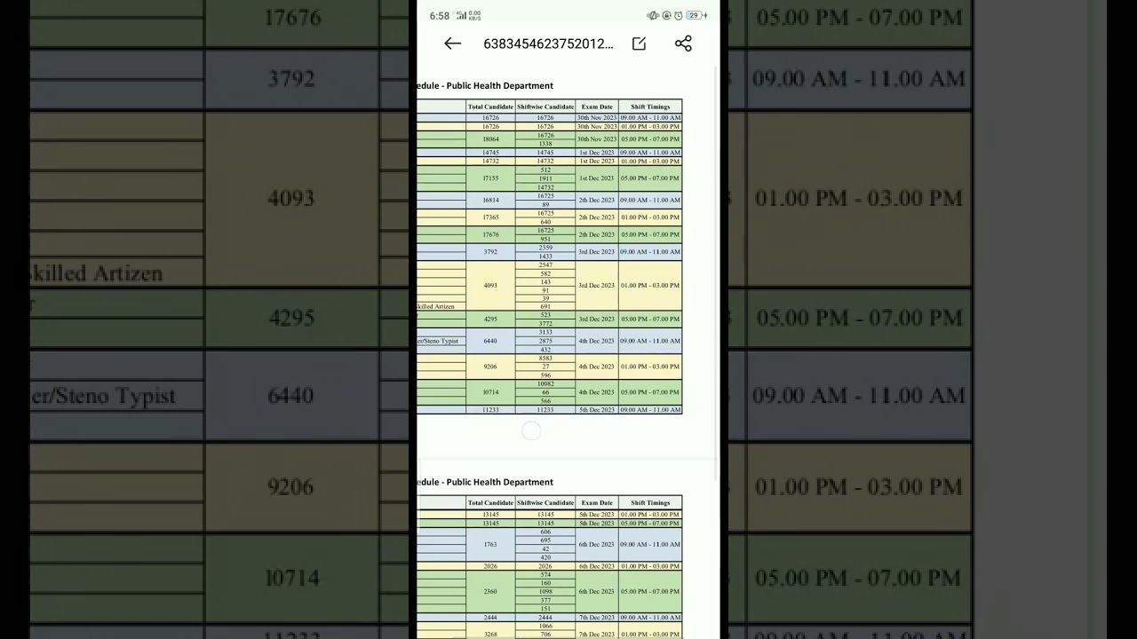 DHS EXAM EXAM DATE. PUBLISHED