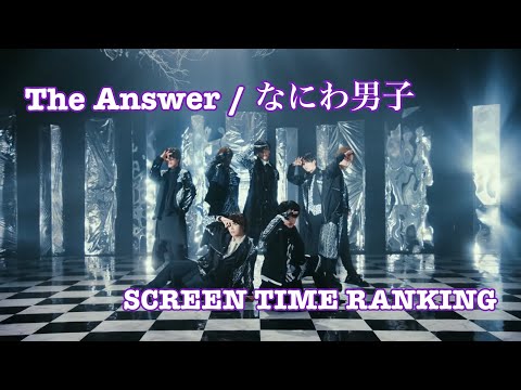 【The Answer / なにわ男子】Solo/Focus Screen Time Distribution