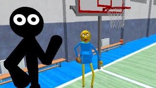 Baldy and Stickman's Basketball Basics: Full Gameplay screenshot 4