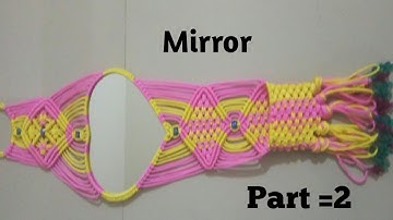 How to make macrame heart shape (mirror) Part =2